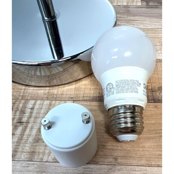 Purple Desk Lamp W/ Flexible Gooseneck & Chrome Base For Home Office - Picture 8 of 8